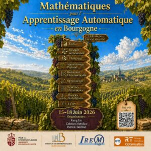 Colloque « Mathématiques pour l&rsquo;Apprentissage Automatique en Bourgogne »